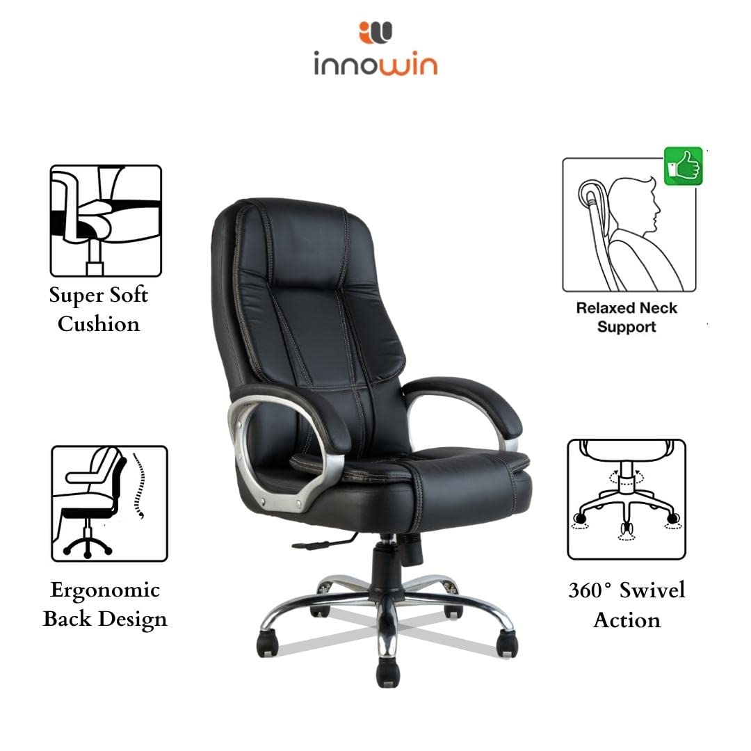 INNOWIN Venture Ergonomic Leatherette Chair – Classy Conference Room Chair